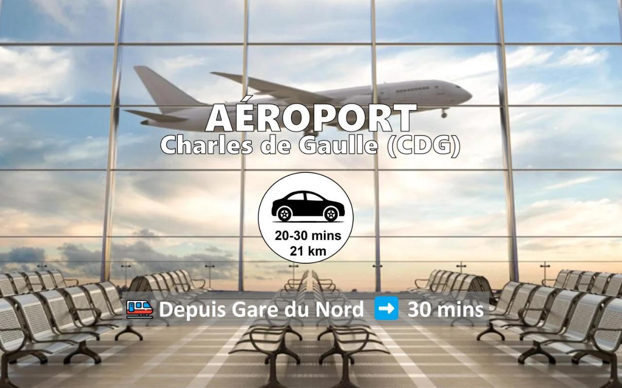 Room & Parking In Shared Appartment With Proprietor L 25 Mins From Paris Gare Du Nord, Cdg Airport & Stade De France Montmagny ภายนอก รูปภาพ