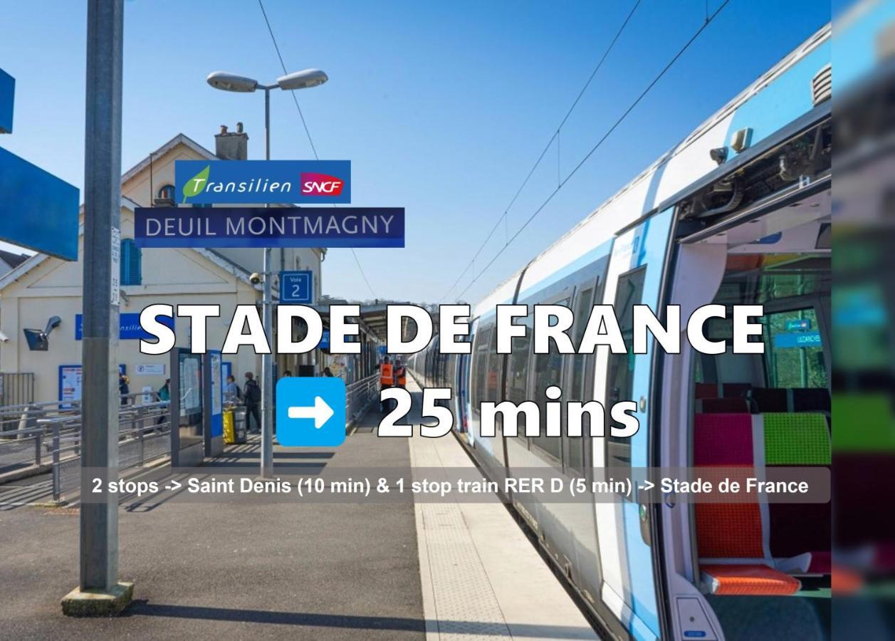 Room & Parking In Shared Appartment With Proprietor L 25 Mins From Paris Gare Du Nord, Cdg Airport & Stade De France Montmagny ภายนอก รูปภาพ